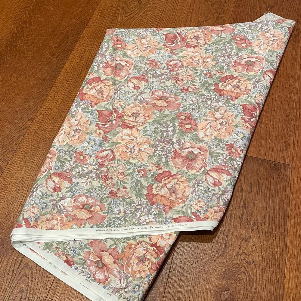 VTG Joan Kessler floral quilting fabric
